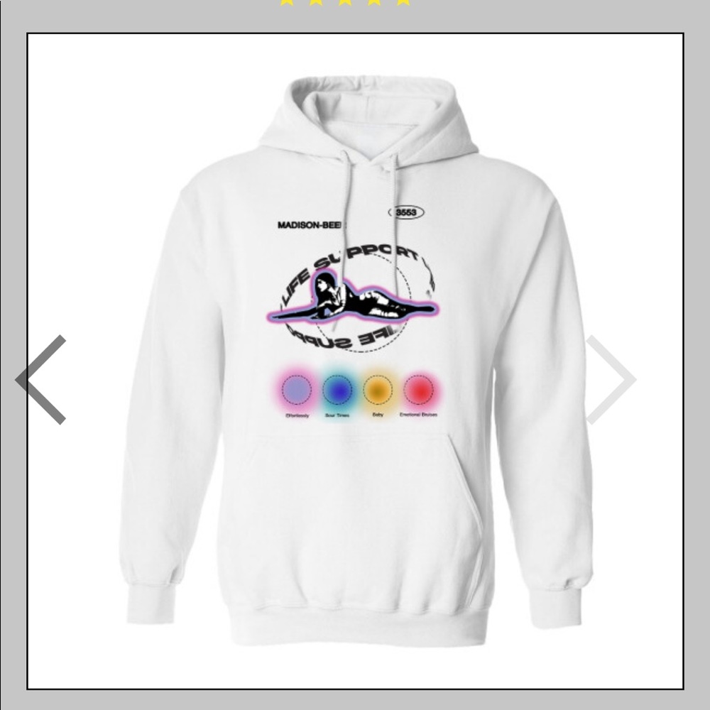 Madison Beer Life Support White Hoodie